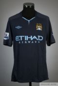 Shaun Wright-Phillips dark blue No.8 Manchester City short-sleeved shirt, 3rd kit