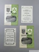 England v. Ireland International match programme, 5th November 1947