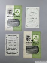 England v. Ireland International match programme, 5th November 1947