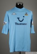 Helder Postiga sky-blue No.8 Tottenham Hotspur match issued short-sleeved shirt, 2003-04