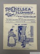Chelsea v. Leicester Fosse match programme, 29th April 1909
