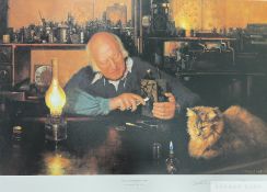 David Shepherd CBE FRSA FGRA 'The Clockmender's Cat', 1999