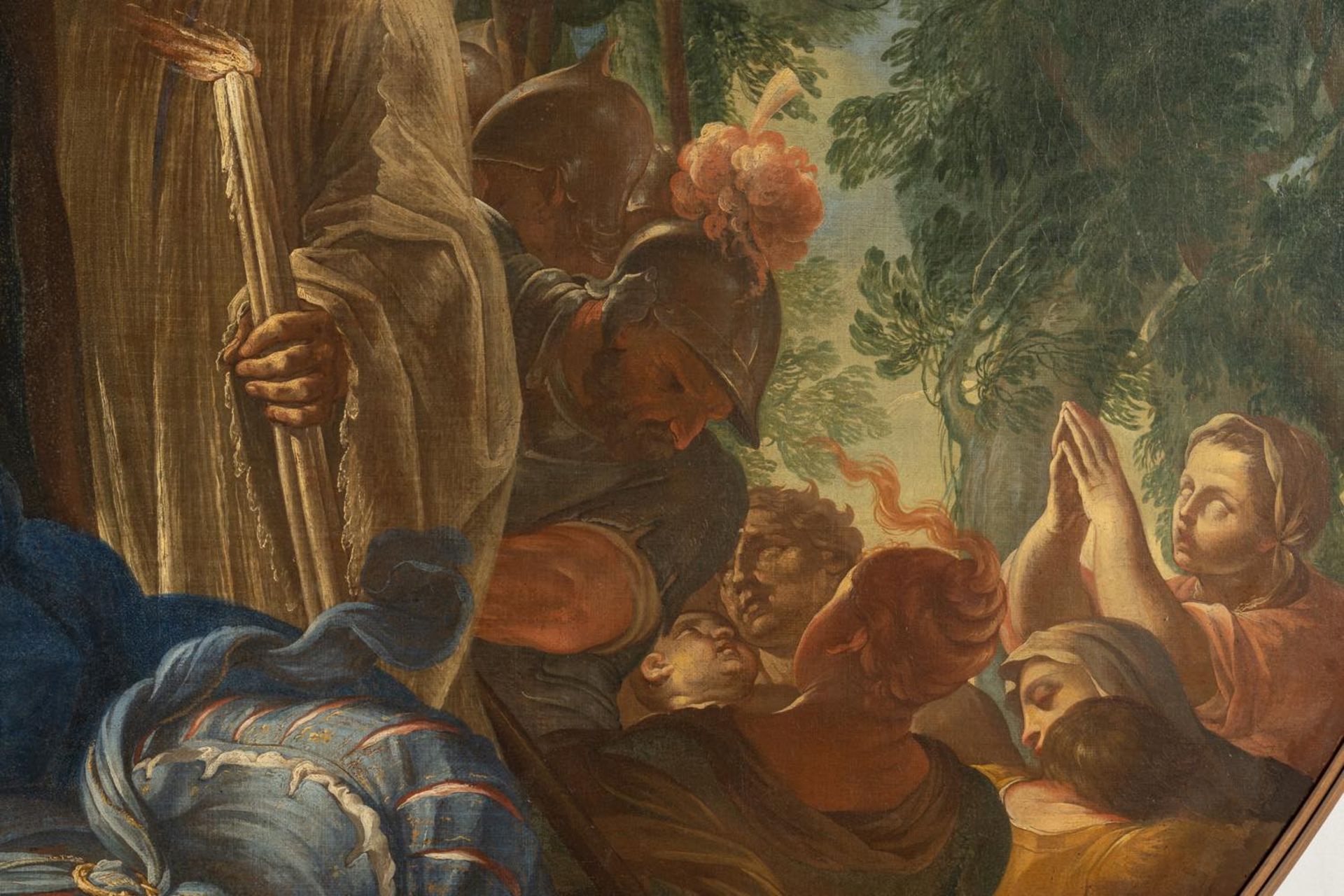Giacomo Bolognini (Bologna 1664 - 1737), “Il ritrovamento della tomba di San Giacomo”.Olio su - Bild 3 aus 7