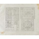 Artista del XIX secolo, “Studi architettonici”, 1807-1811.Incisione su carta, reca in basso a