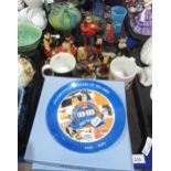 A collection of Robert Harrop Beano and Dandy figures, boxes available, three Wedgwood Irn-Bru