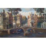 J.C.KEYMAN Amsterdam canal scene, signed, oil on canvas, 60 x 90cm Available upon request