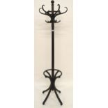 A 20th century bentwood hat and coat stand, 194cm high x 49cm diameter Condition Report:Available