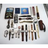 A collection of various fashion and vintage wristwatches, to include Cartel and Everite; Cartier and