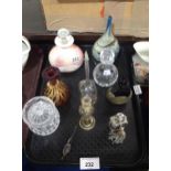 A collection of scent bottles etc including Gozo glass Condition Report:No condition report