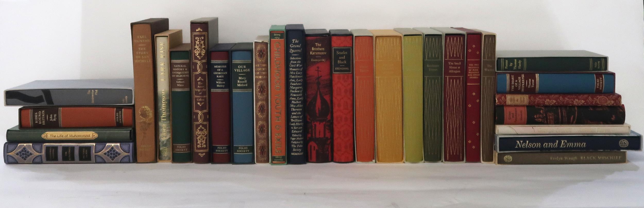Folio Society A shelf of assorted slip-cased volumes, mainly classic literature Condition Report: