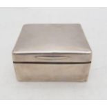A small silver cigarette box, of rectangular form, by Alexander Clark, London 1901 Condition