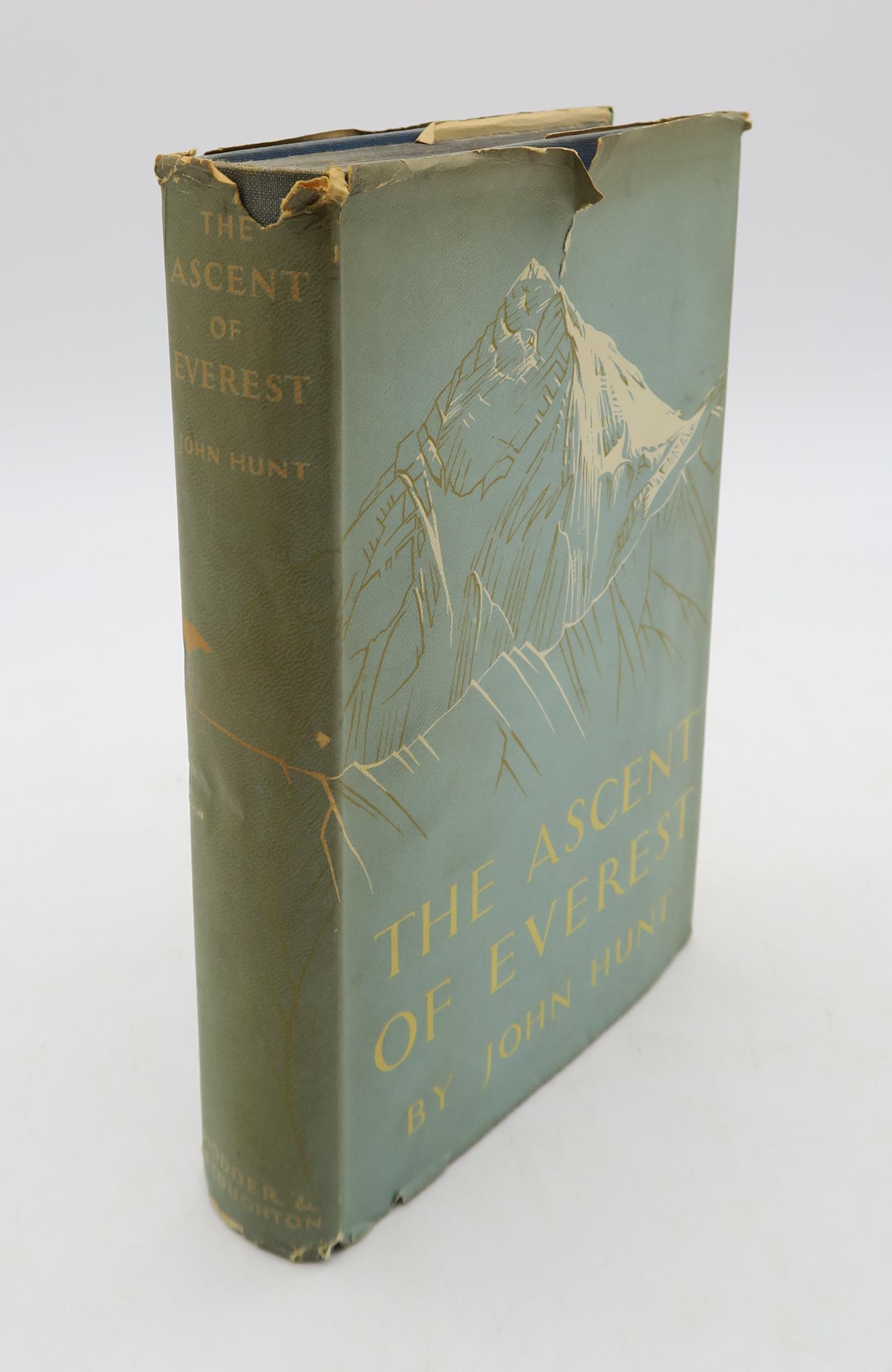 Hunt, JohnÊThe Ascent of Everest, 1st edition, Hodder & Stoughton, London, 1953, blue cloth - Image 2 of 4