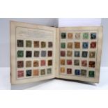 STAMPS three albums to include a well filled Oppen's Postage Stamp Album London June 1891 this world