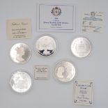 SILVER COMMERORATIVE COINS The Queen Mother Silver Proof Coin with Pearl Republic of Sierra Leone