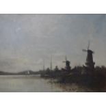 W.F.SMITH Windmills, signed, oil on canvas, 60 x 80cm Condition Report:Available upon request