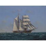 DENZIL SMITHÊClipper in full sail, signed, oil on board, 35 x 45cm Condition Report:Available upon