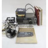 Ham radio equipment: a Trio R-600 Communications Receiver , with original instruction manual,