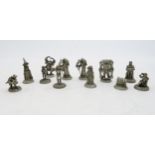 A collection of Terry Pratchett Discworld pewter miniature figures by Clarecraft, twelve in total,