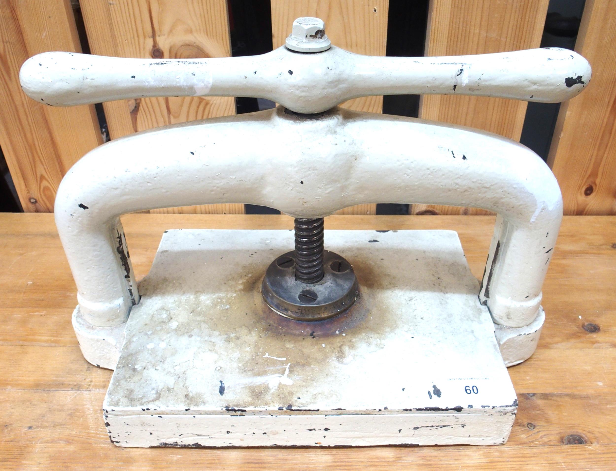 A Victorian cast iron book press Condition Report:Available upon request