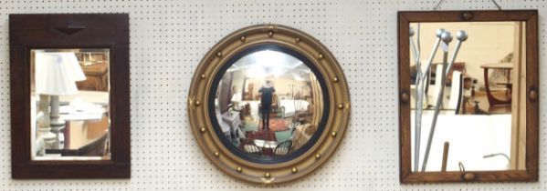 A lot of three assorted wall mirrors (3) Condition Report:Available upon request