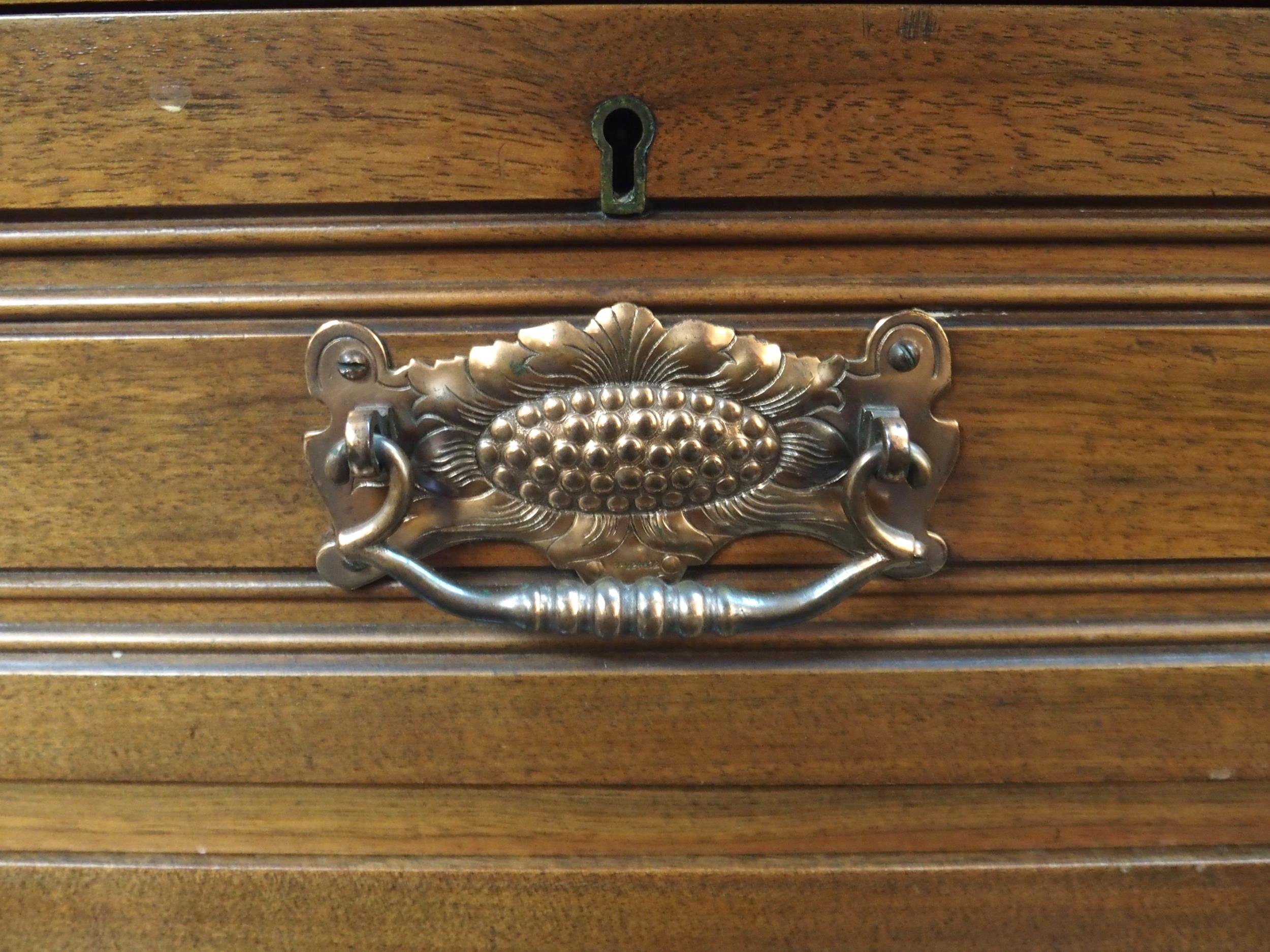 An early 20th century mahogany triple plate dressing chest, 150cm high x 107cm wide x 52cm deep - Image 4 of 4