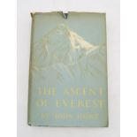 Hunt, JohnÊThe Ascent of Everest, 1st edition, Hodder & Stoughton, London, 1953, blue cloth