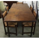 A mid 20th century teak Finnish Asko extending dining table, 73cm high x 130cm long (180cm extended)