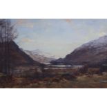ALEXANDER BROWNLIE DOCHARTYÊHighland landscape, signed, oil on canvas, 30.5 x 46cm Condition