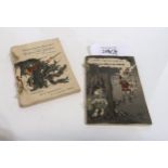 Two late 19th century Japanese Fairy Tale Series crepe paper books; 'The Old Man & The Devils' & '