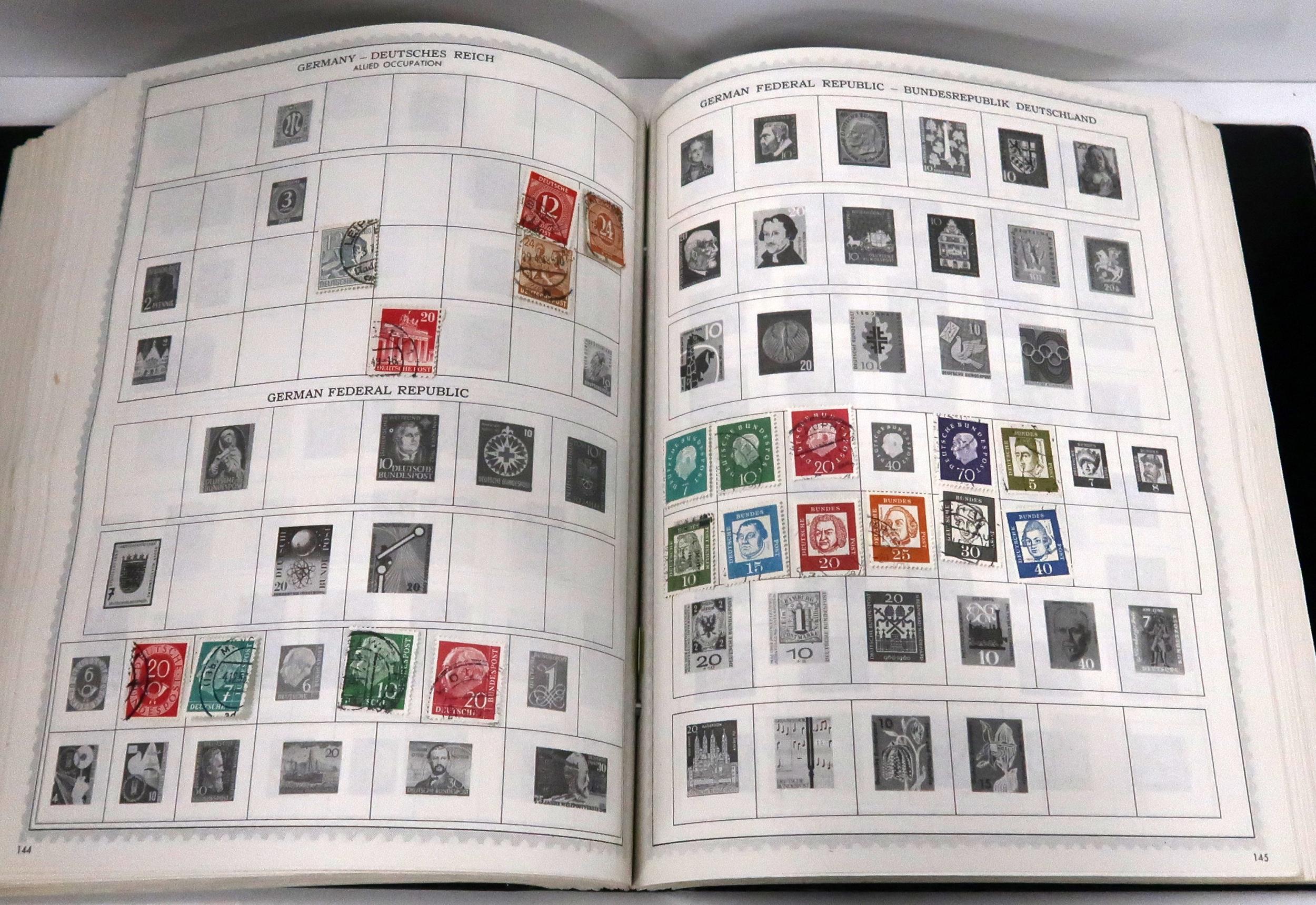 STAMPS a collection in box and New Worldwide Stamp Album sparsely filled but some unmounted - Image 4 of 8