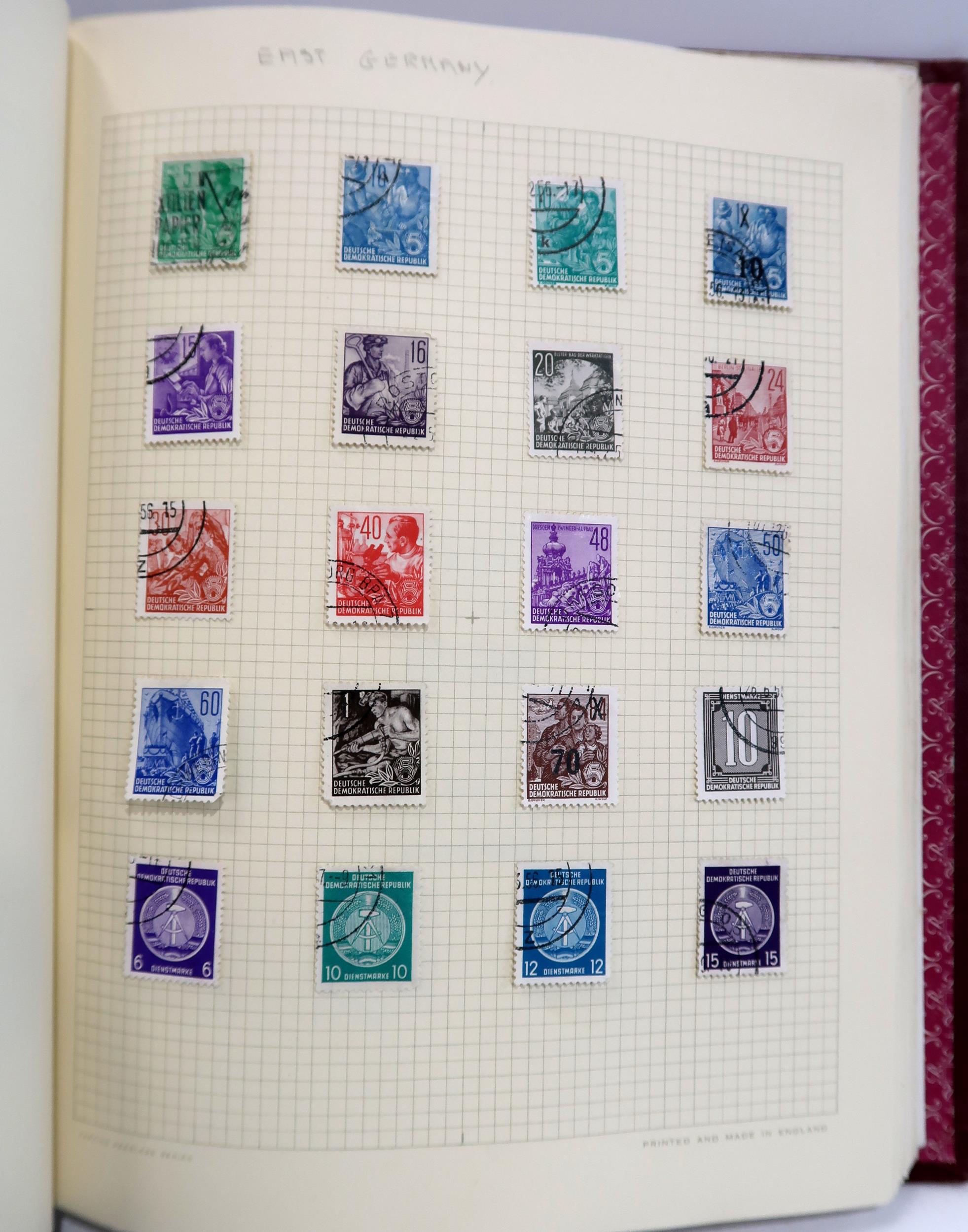 STAMPS a large world collection of mainly used stamps in eight albums plus five stock books, large - Image 7 of 19