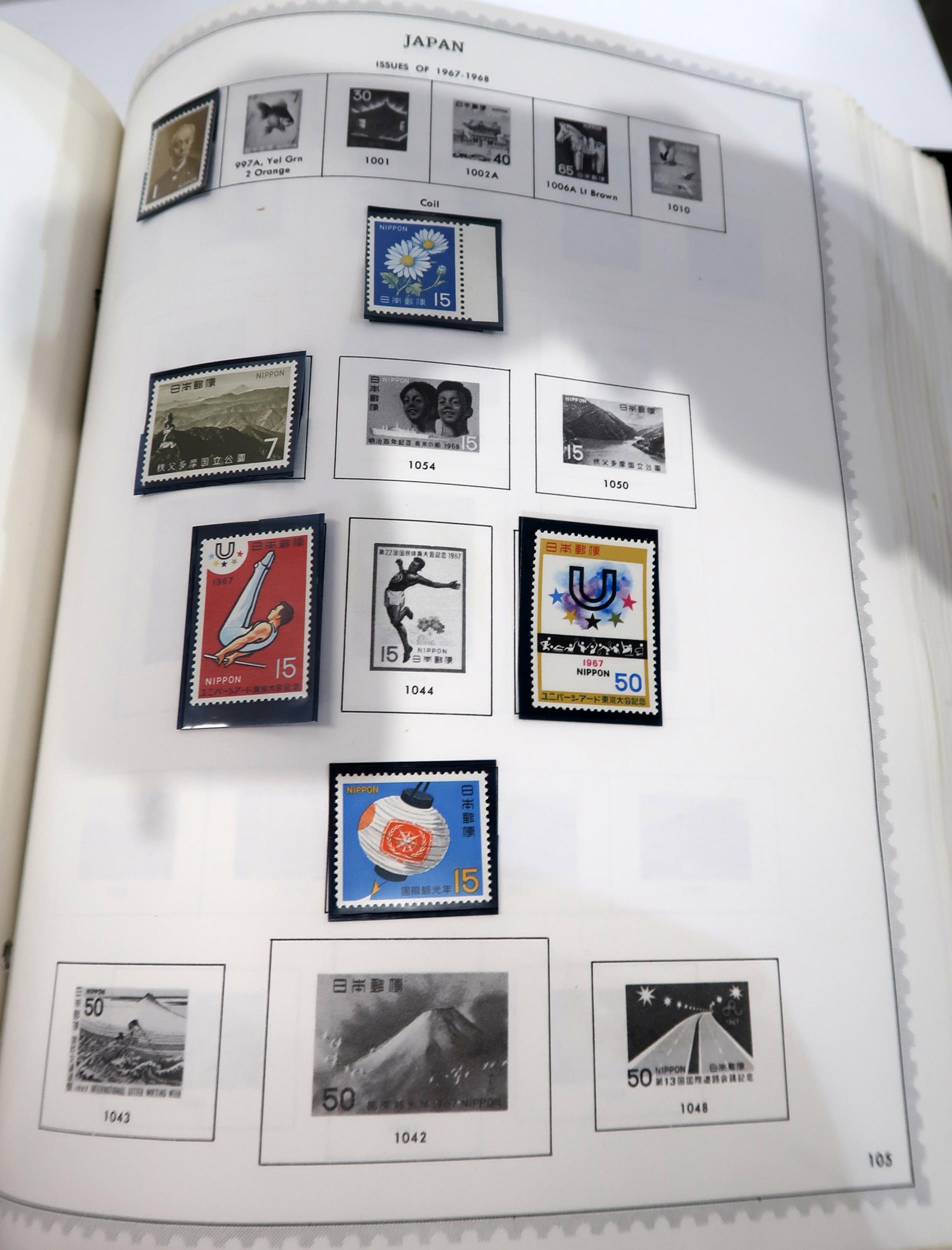 STAMPS a collection in box and New Worldwide Stamp Album sparsely filled but some unmounted - Image 2 of 8