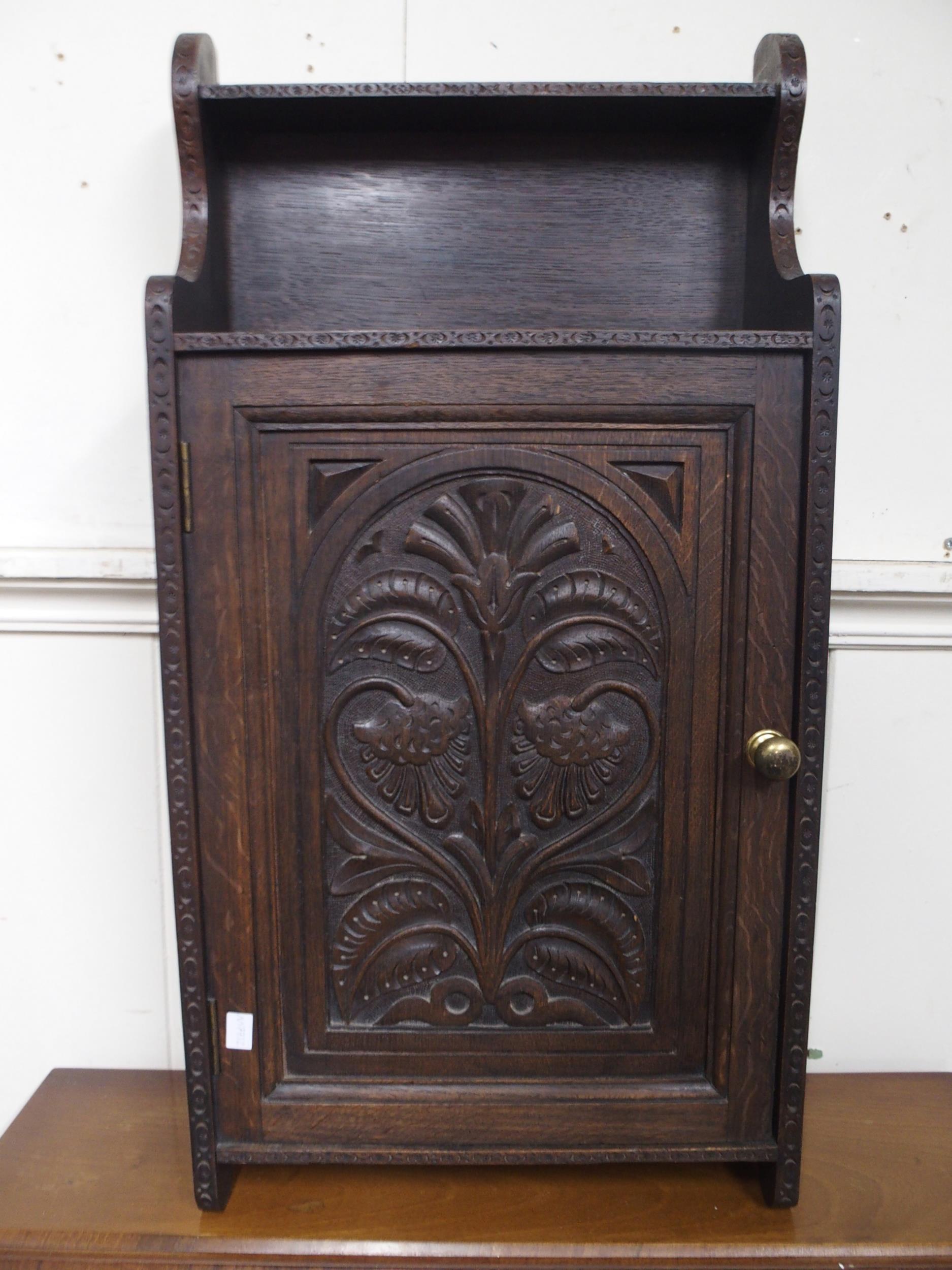 A 20th century mahogany veneered writing bureau, 97cm high x 77cm wide x 47cm deep and an oak - Image 2 of 6