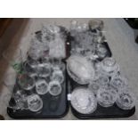 Assorted glass and crystal including drinking glasses, sunday dishes, jugs etc Condition Report:No
