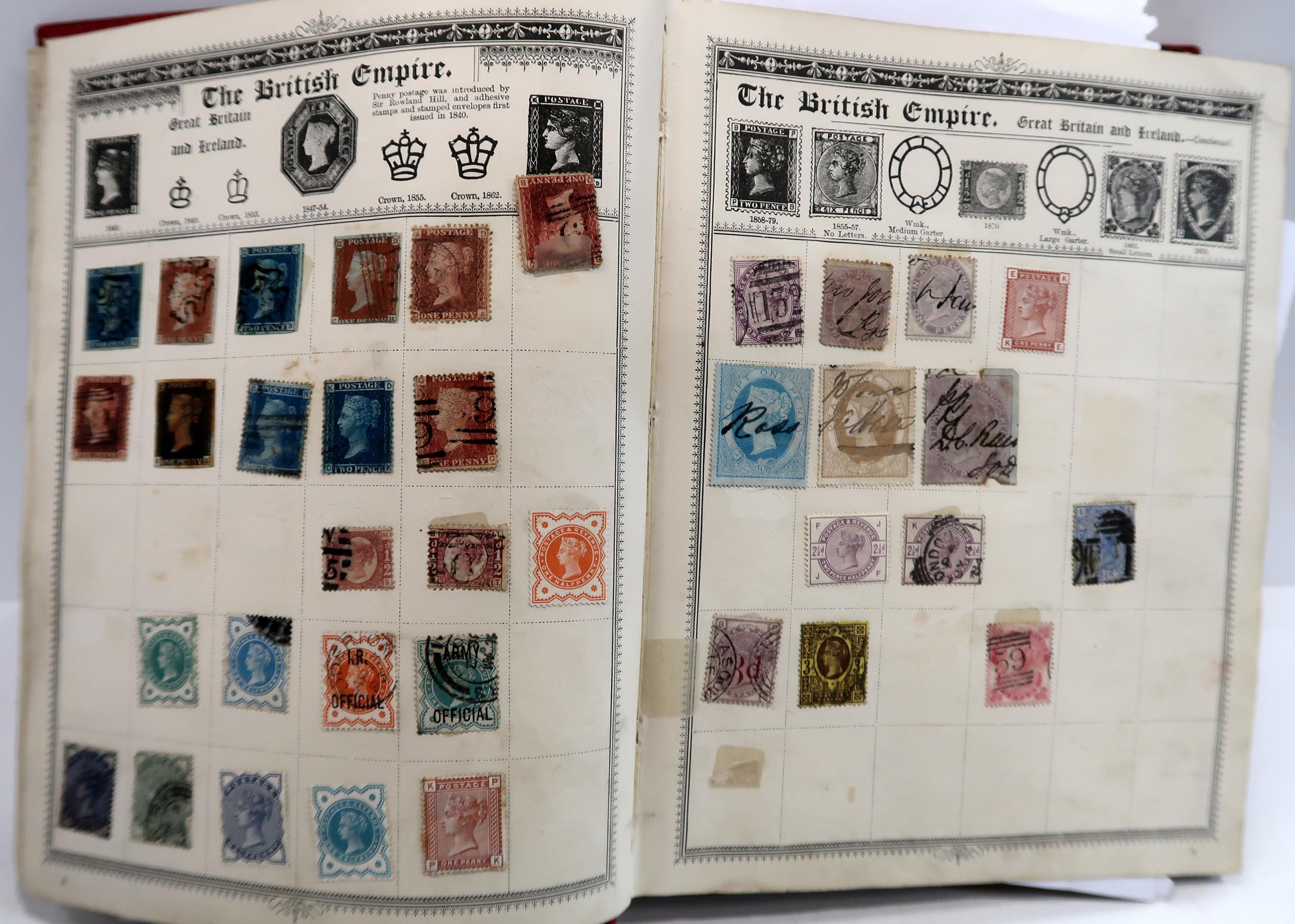 STAMPS a collection in three albums plus loose in envelopes, the Empire Postage Stamp Album includes - Image 11 of 15