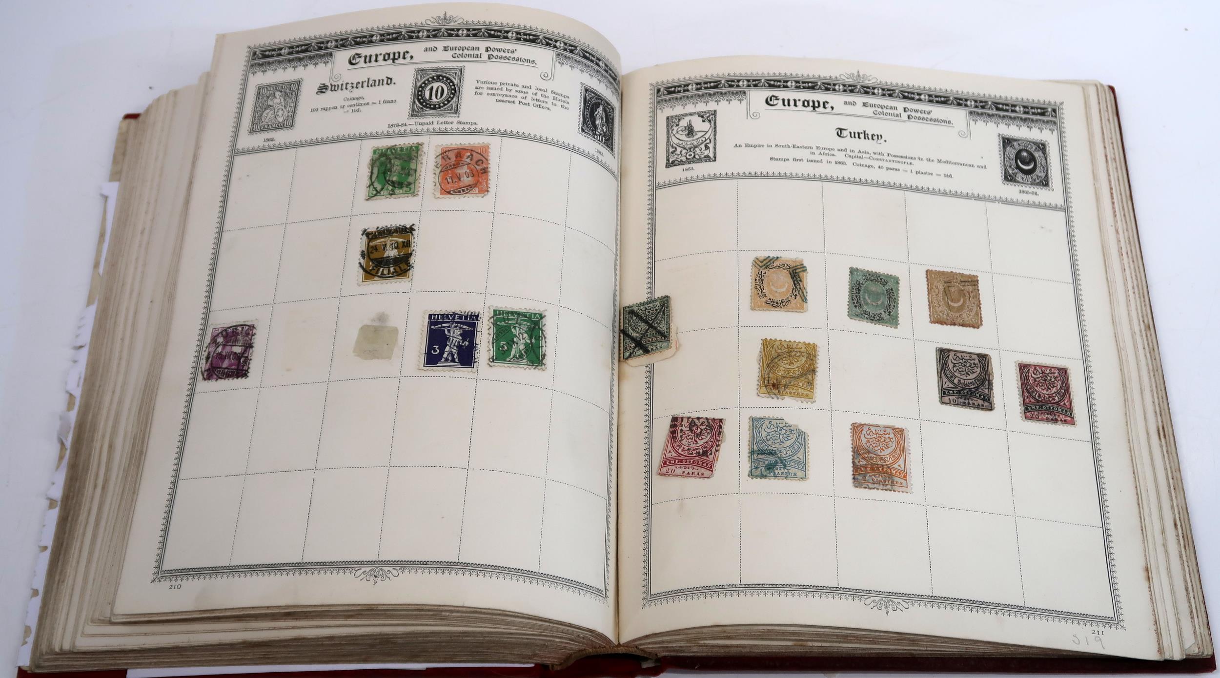 STAMPS a collection in three albums plus loose in envelopes, the Empire Postage Stamp Album includes - Image 14 of 15