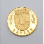 BAYERN COIN, BAYERN coat of arms rev Eagle shield with 11 stars 8 gramsÊ Condition Report: