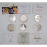 SILVER COMMEMORATIVE COINS Turks and Caicos, 2006 Queen Elizabeth 80 Years, QEII Final Voyage