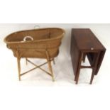 A 20th century wicker Moses basket/crib Condition Report:Available upon request