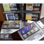 STAMPS presentation packs in seven albums plus loose presentation packs, up to 2005, does not