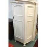 An early 20th century painted single door hall robe, 162cm high x 87cm wide x 52cm deep Condition