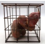 ROSANN CHERUBINI (SCOTTISH CONTEMPORARY) TRIPLE BYPASS Mixed media sculpture, 17cm high Condition