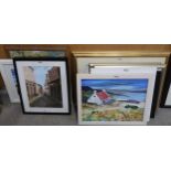 A QUANTITY OF PICTURES To include mainly landscapes and Scottish views in oil and watercolour (a