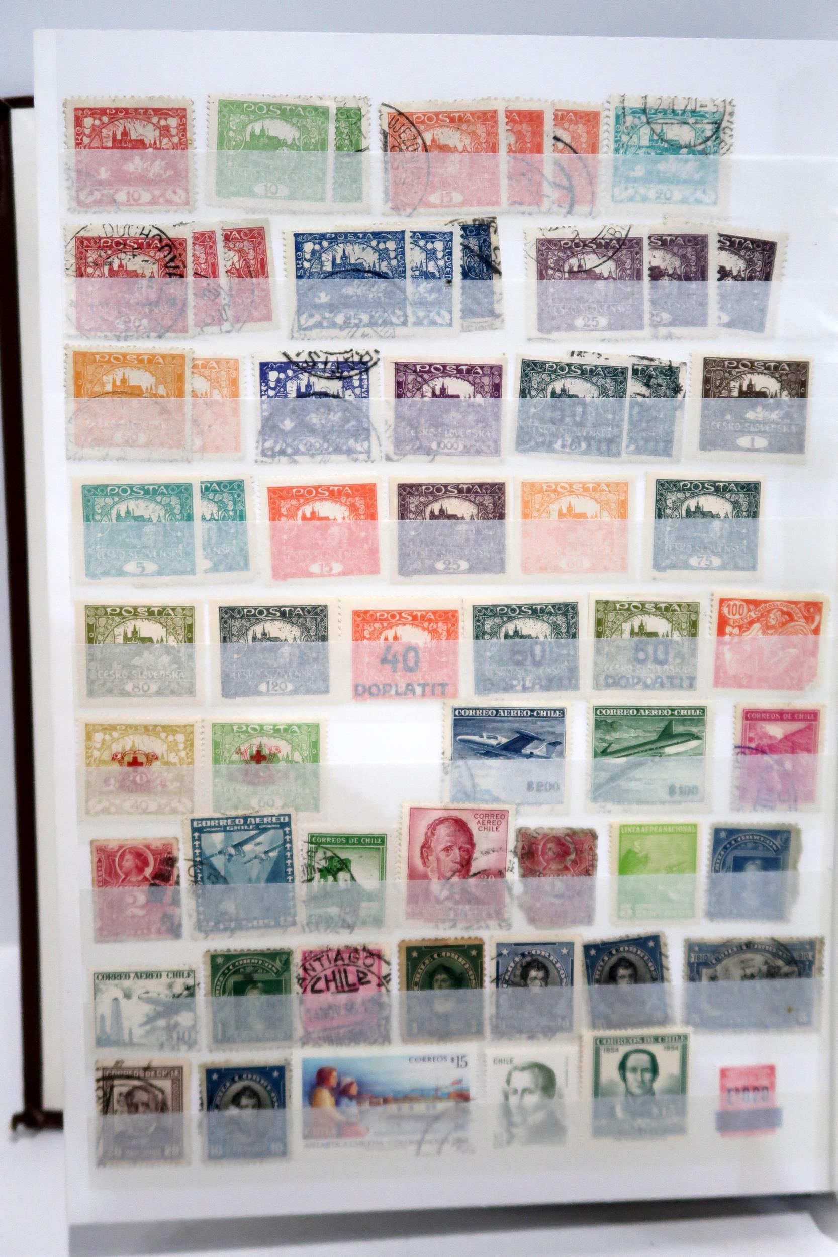 STAMPS a large world collection of mainly used stamps in eight albums plus five stock books, large - Image 2 of 19