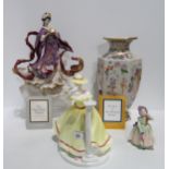 Two Franklin Mint pieces including The Vase of one hundred flowers, and The Dragon King's