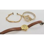 A 9ct gold vintage ladies Rolex precision, hallmarked Chester 1950, back of the case inscribed and