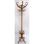 A 20th century six branch bentwood hat and coat stand, 193cm high Condition Report:Available upon