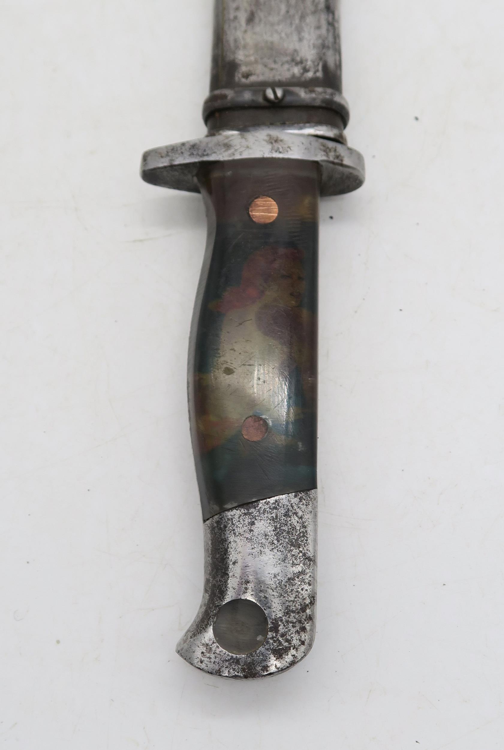 A bayonet adapted with "pin-up girl" resin handle Condition Report:Available upon request - Image 3 of 3