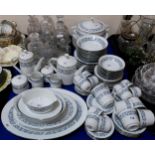 A Noritake Royal Blue tea, coffee and dinner service Condition Report:No condition report available