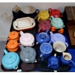 A collection of Le Creuset ceramic items including teapots, jugs, casserole dishes etc Condition